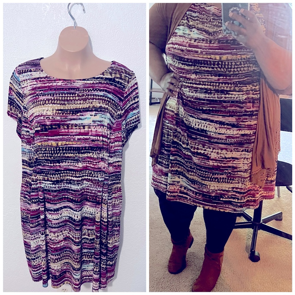 *PLUS* Casual Dress w/pockets